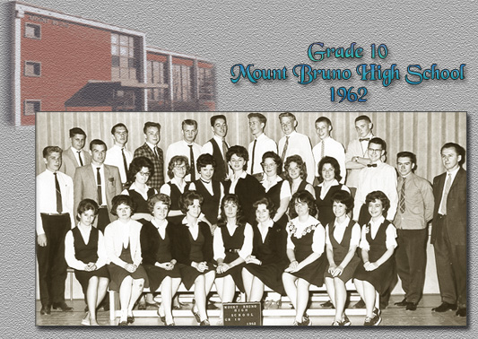 Grade 10, Mount Bruno High, 1962